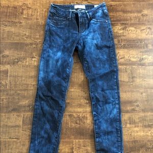 Garage tie dye acid wash blue jeans